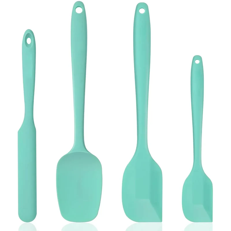 Set Spatules Silicone 4 pièces Résistantes à la Chaleur pour Cuisine