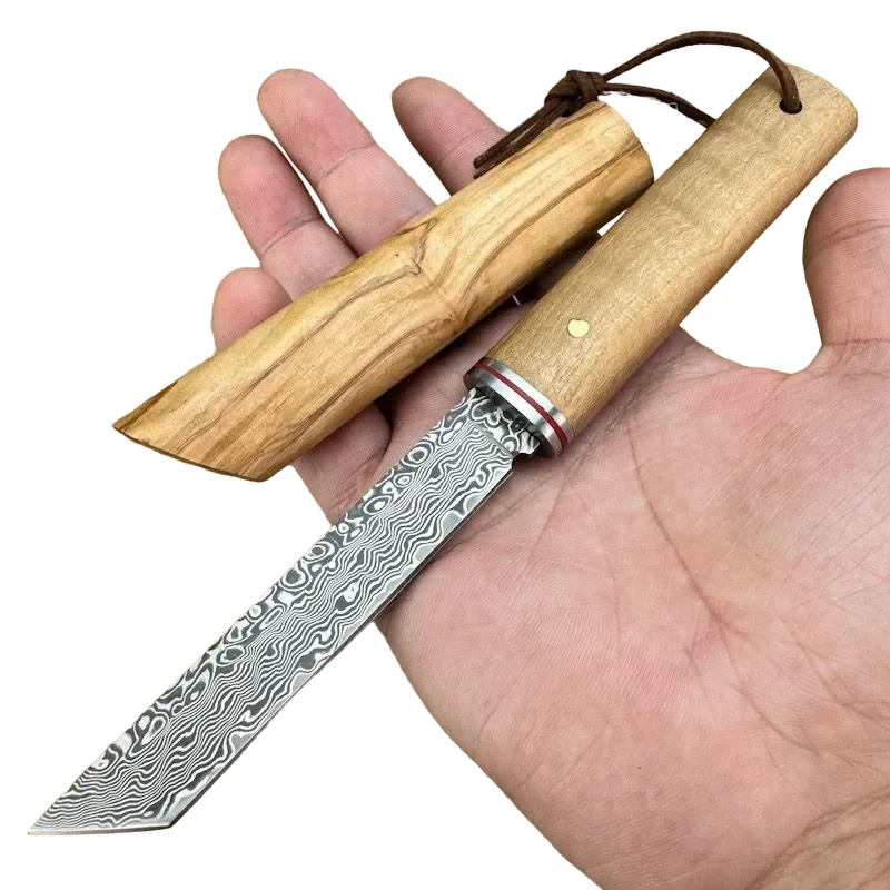 Couteau Tanto Japonais Lame Damas