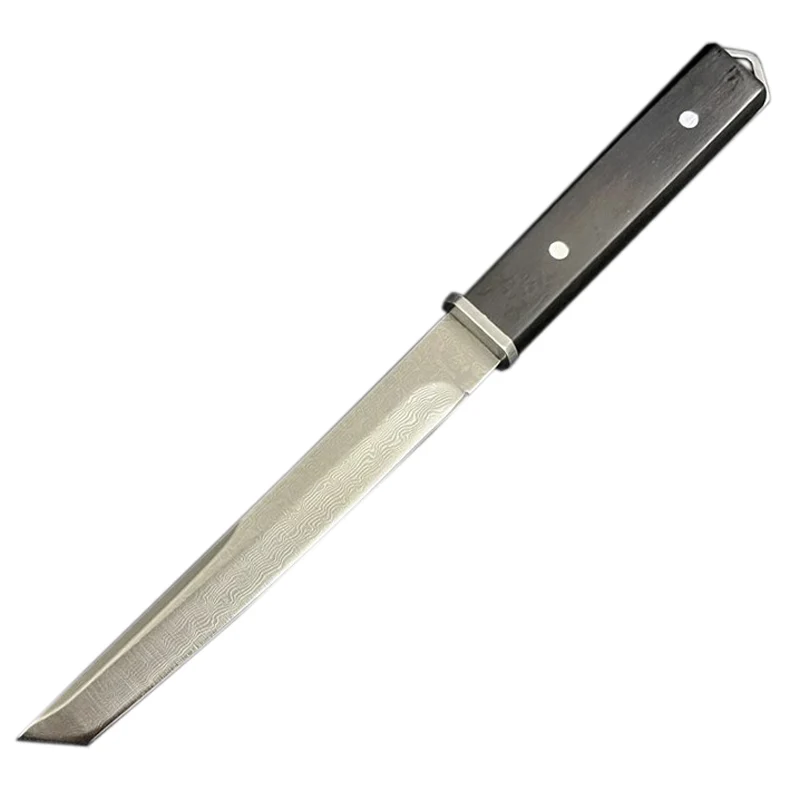 Couteau Tanto en Acier Damas