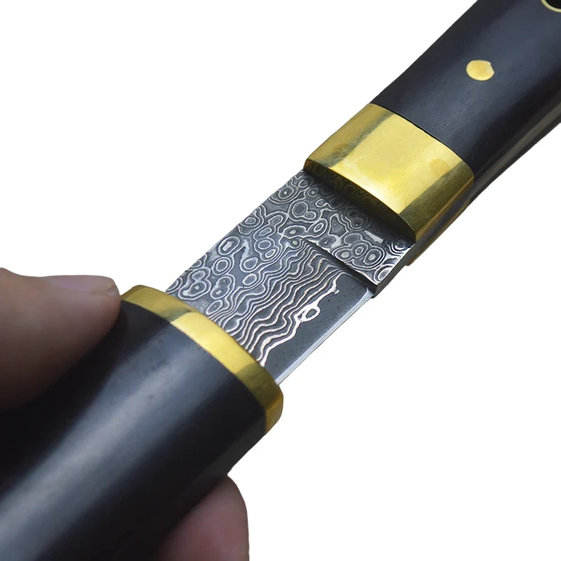 Couteau avec Lame Tanto Damas