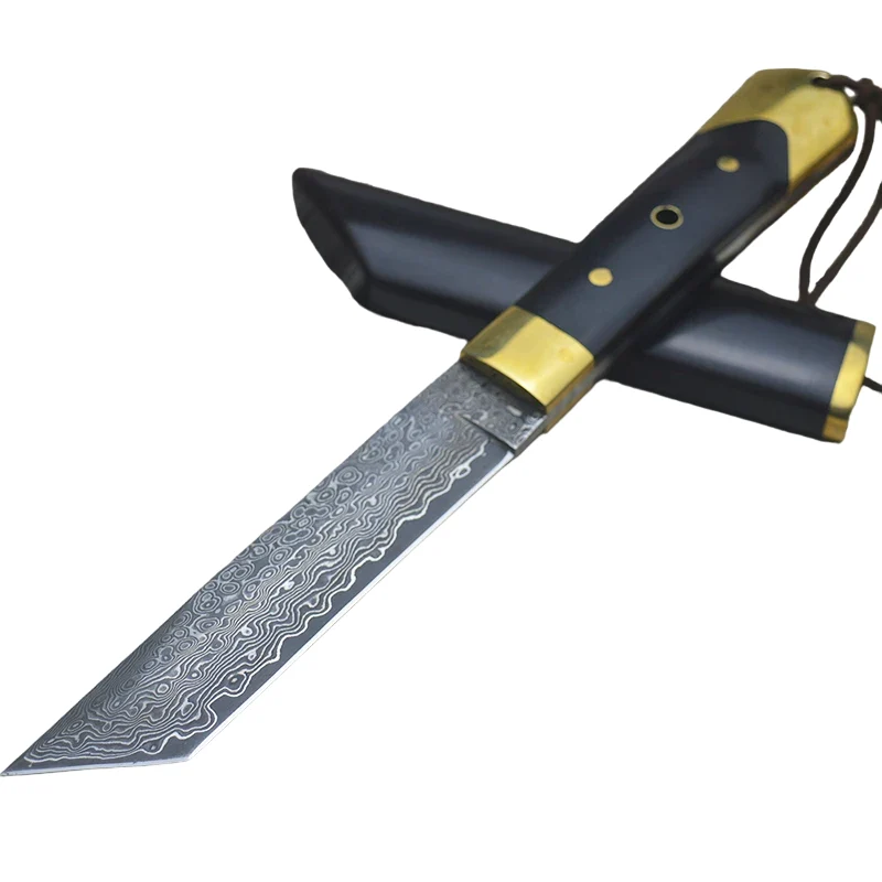 Couteau avec Lame Tanto Damas
