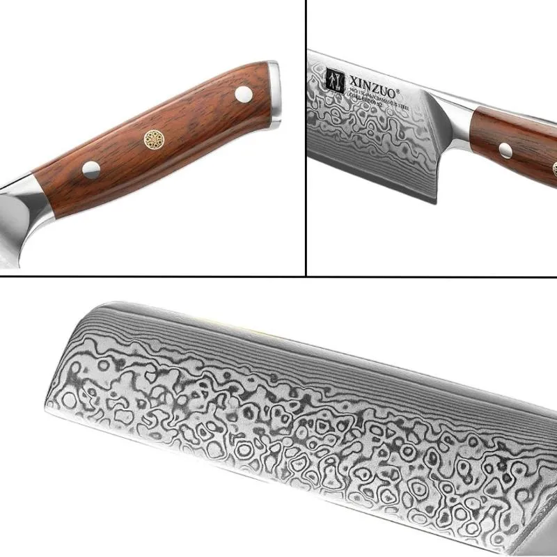 Couteau Nakiri Japonais Lame Damas