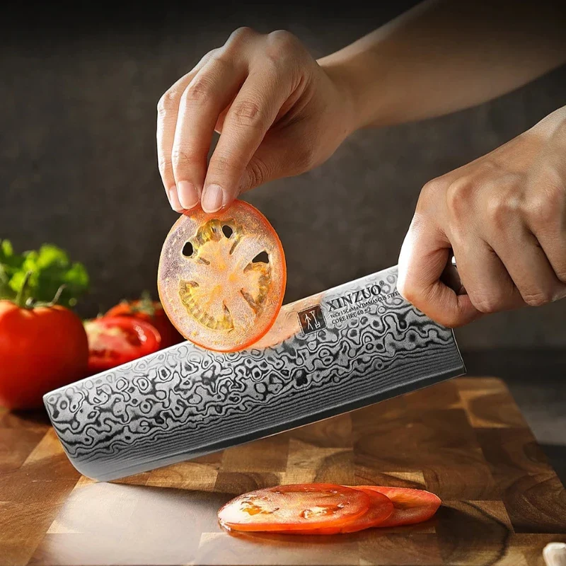 Couteau Nakiri Japonais Lame Damas