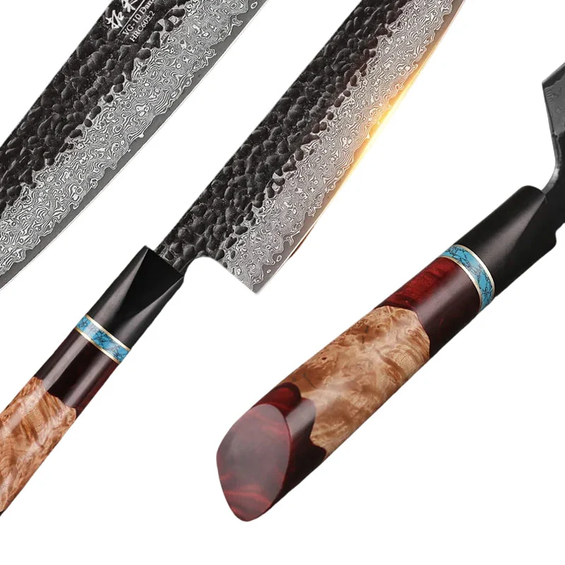 Couteau Nakiri Acier Damas