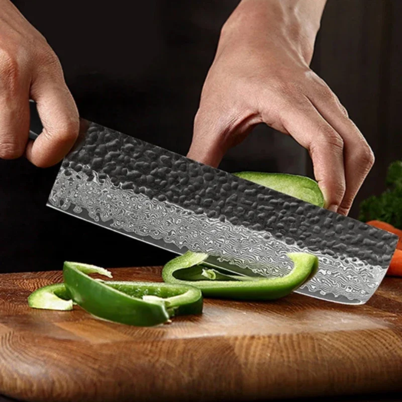 Couteau Nakiri Acier Damas
