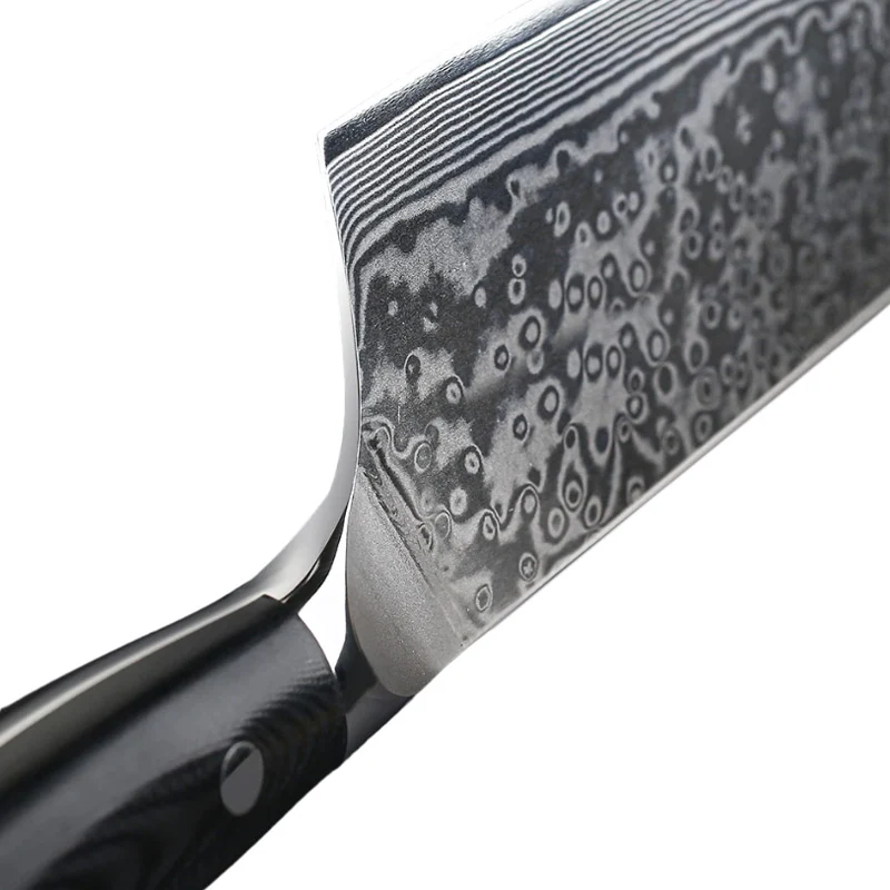 Couteau Nakiri Japonais Acier Damas
