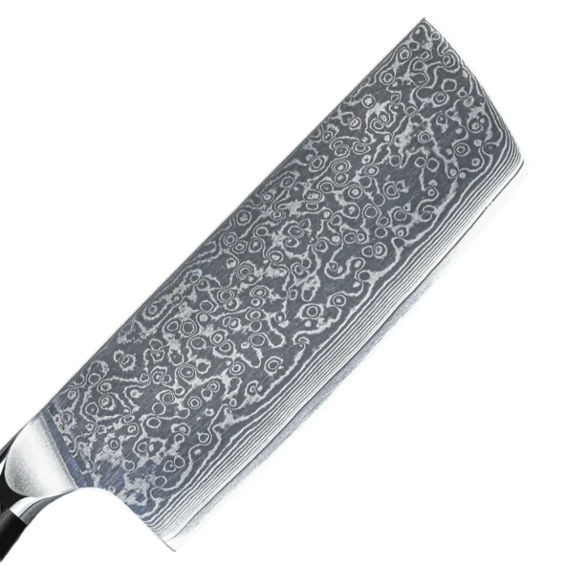 Couteau Nakiri Japonais Acier Damas