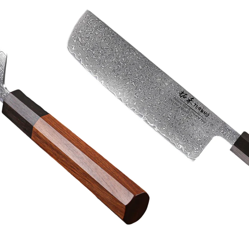Couteau Nakiri Lame Acier Damas