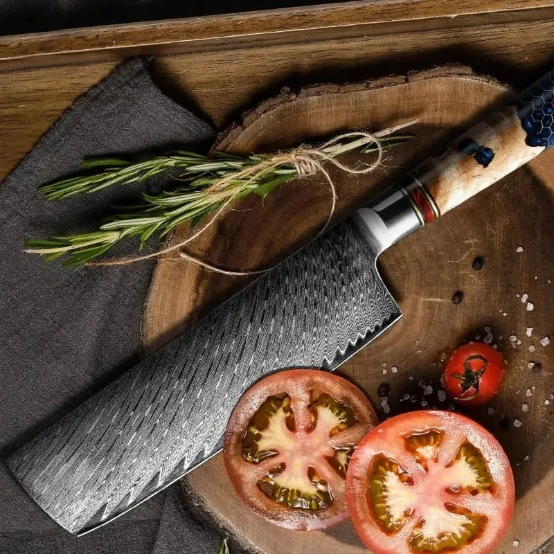 Couteau Nakiri Lame Damas