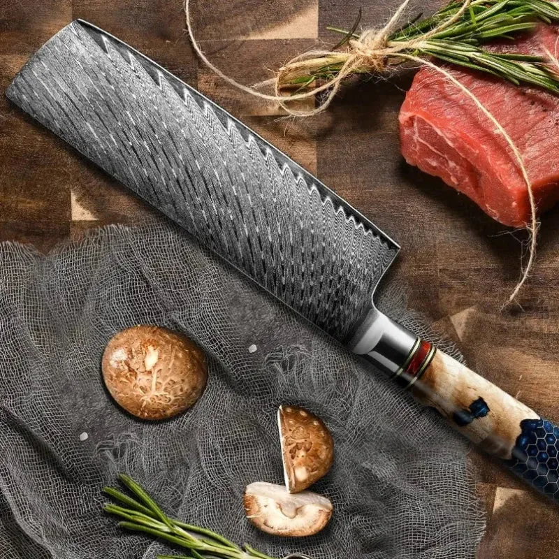 Couteau Nakiri Lame Damas