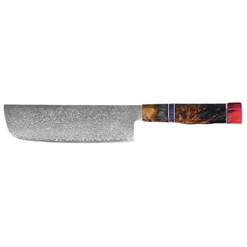 Couteau Japonais en Acier Damas