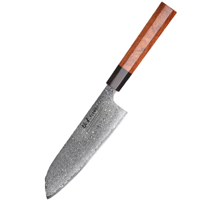 Couteau Santoku Japonais Lame Damas