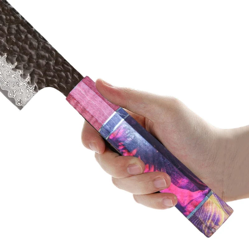 Couteau Santoku Damas Martelé
