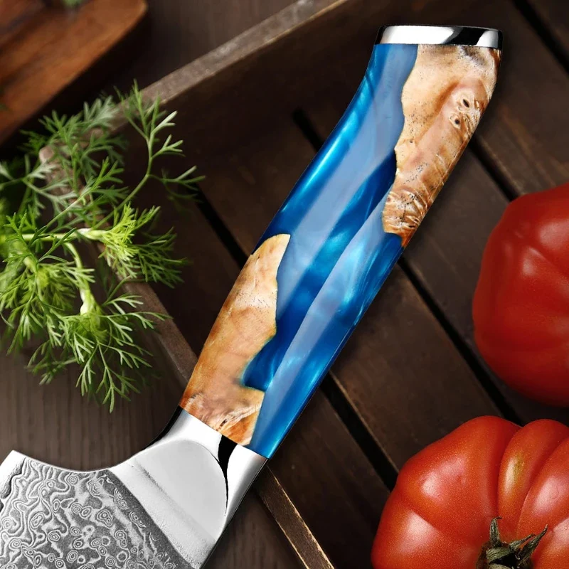 Couteau Santoku Lame Acier Damas
