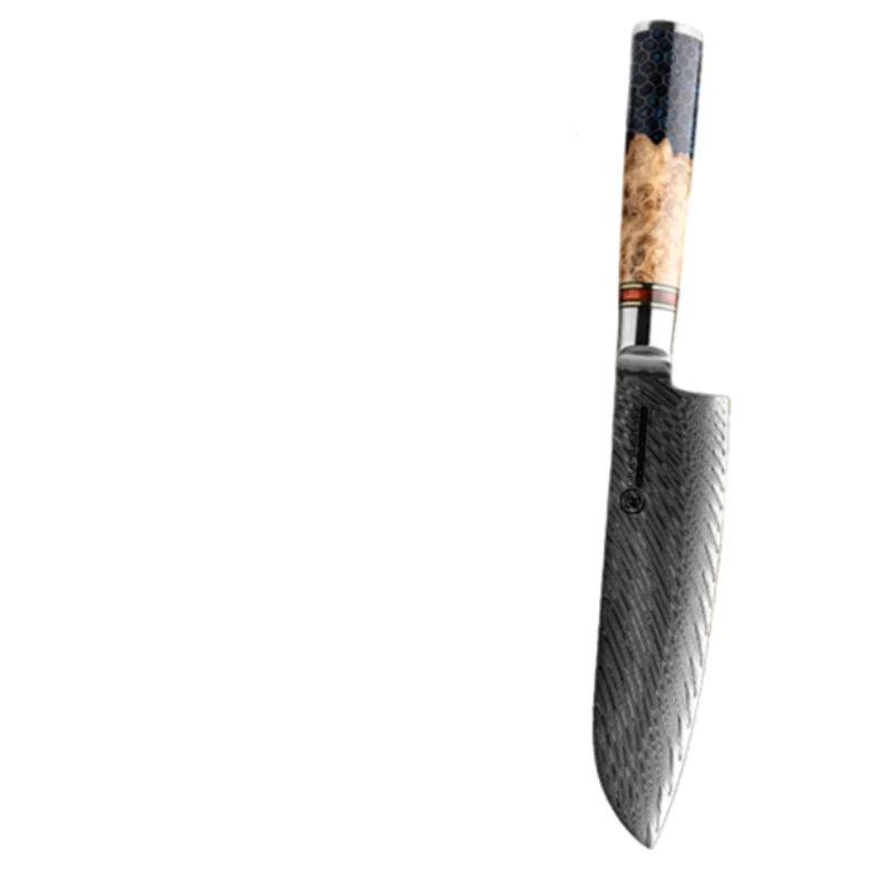Couteau Santoku Lame Damas