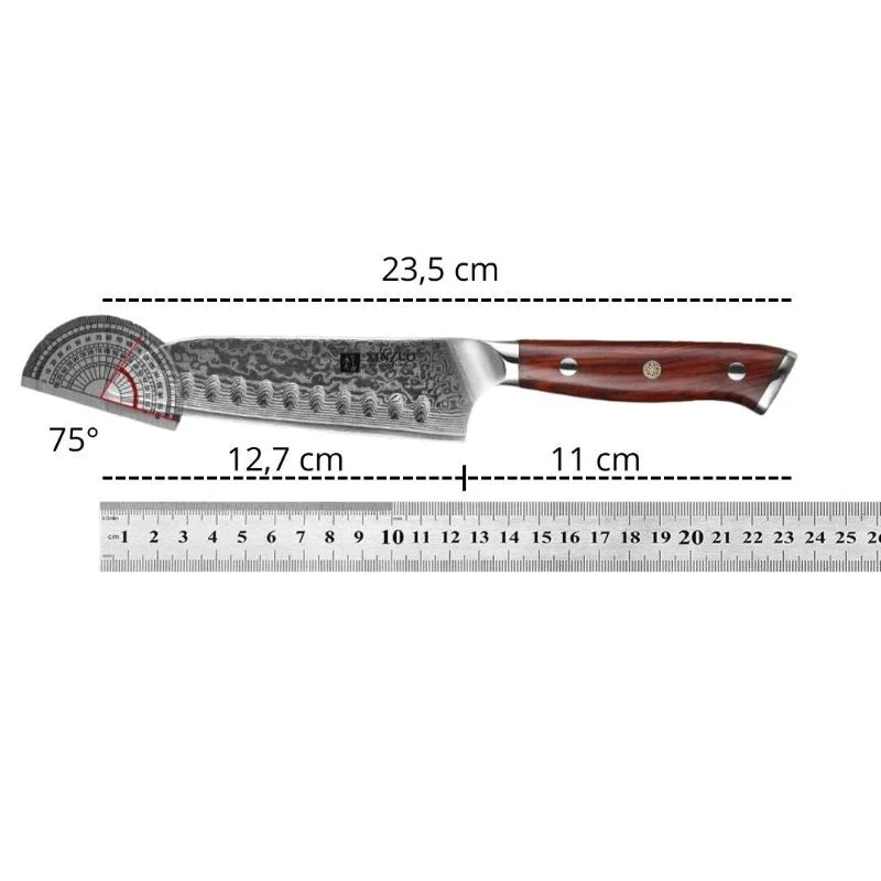 Couteau en Acier Damas 14cm