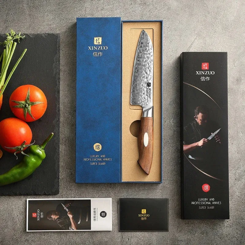 Couteau de Cuisine Japonais Lame Damas