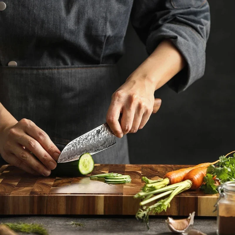 Couteau de Cuisine Japonais Lame Damas