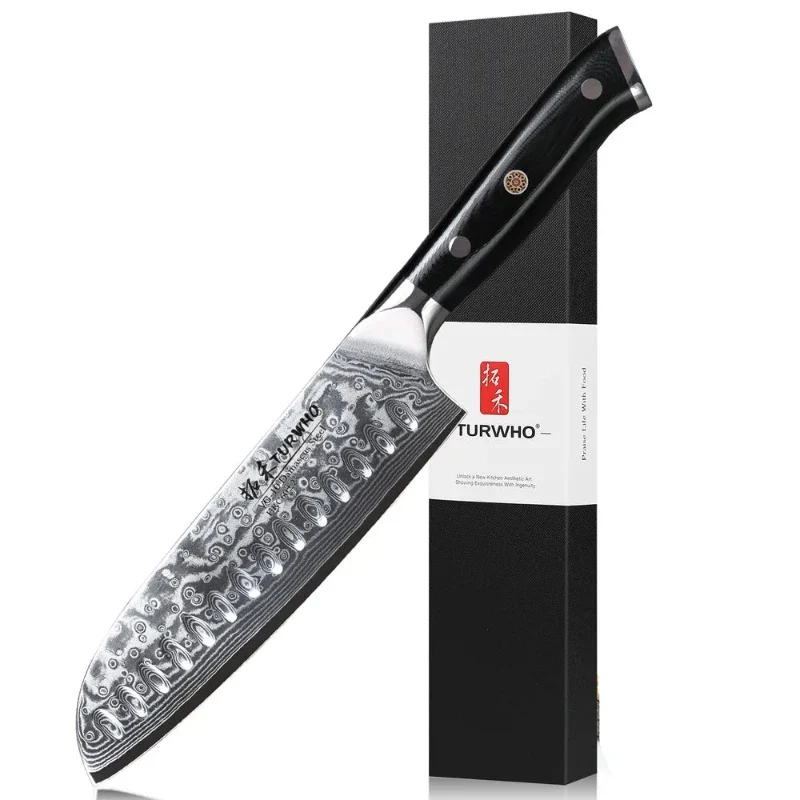 Couteau Damas Santoku
