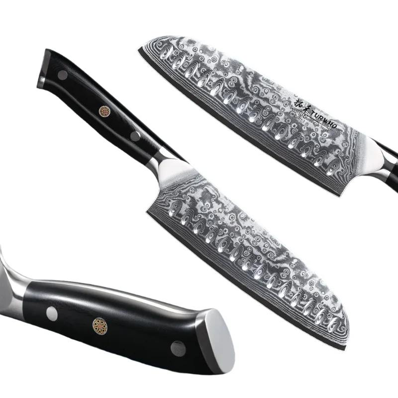 Couteau Damas Santoku