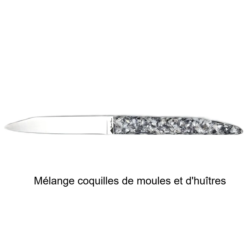 6 couteaux de table avec un mélange de finition