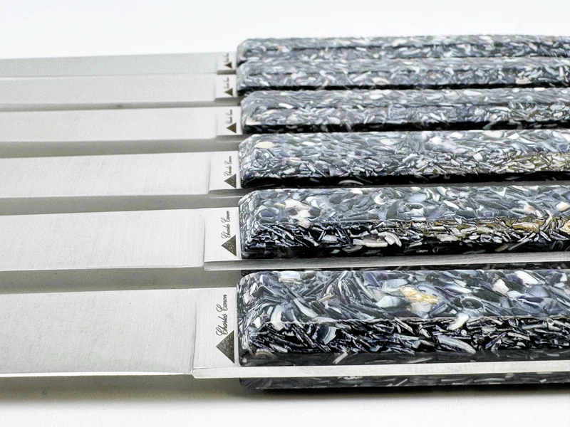 Coquilles de moules recyclées