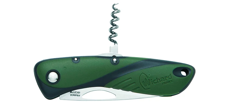 Couteau Vert Aquaterra Lame + Tire-bouchon Wichard