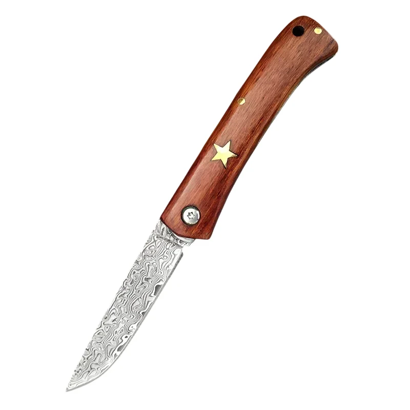 Couteau Pliant Damas Pas Cher