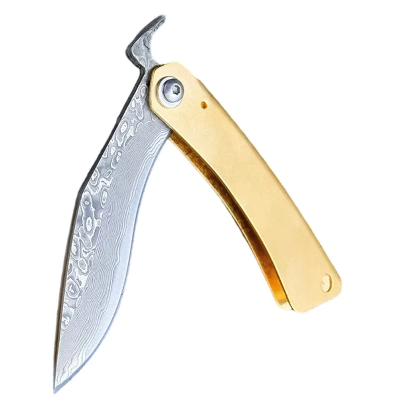 Couteau Japonais Pliant Damas