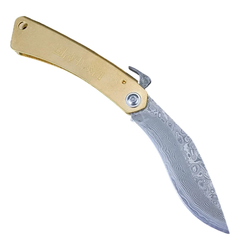 Couteau Japonais Pliant Damas