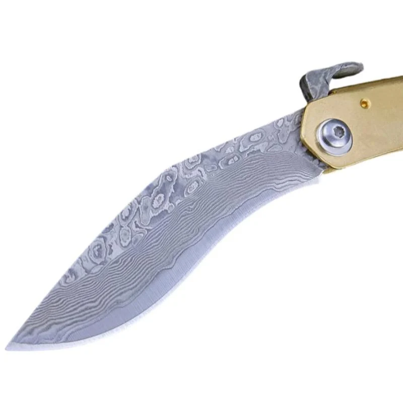 Couteau Japonais Pliant Damas