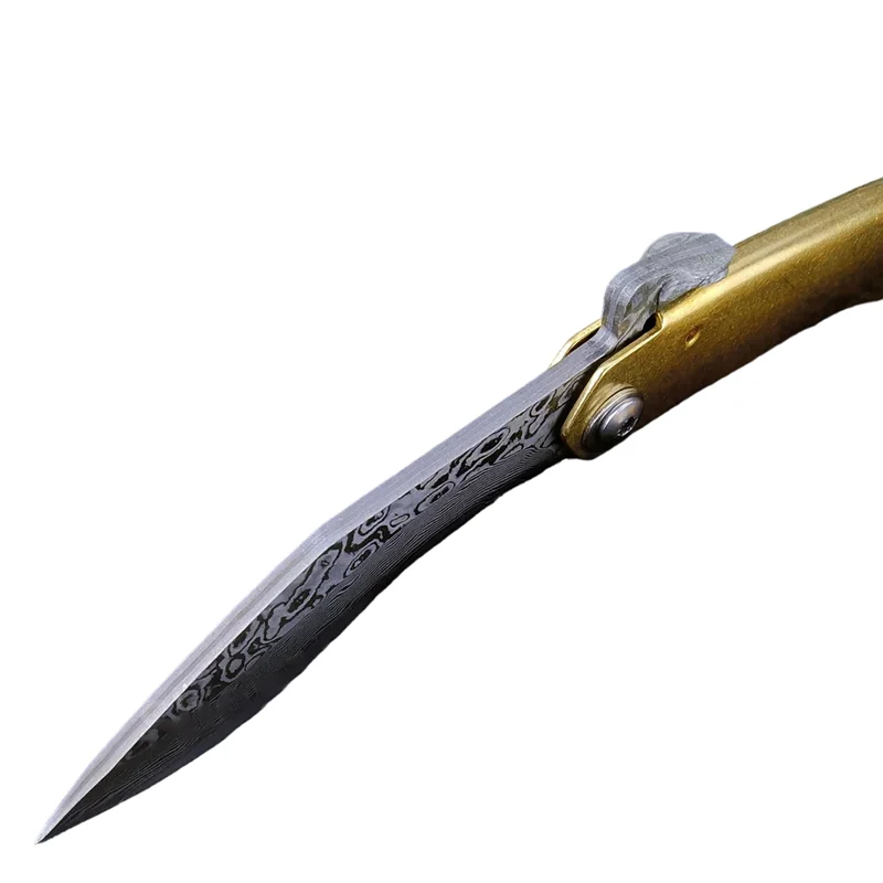 Couteau Japonais Pliant Damas