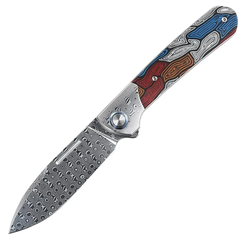 Couteau Pliant Damas Français