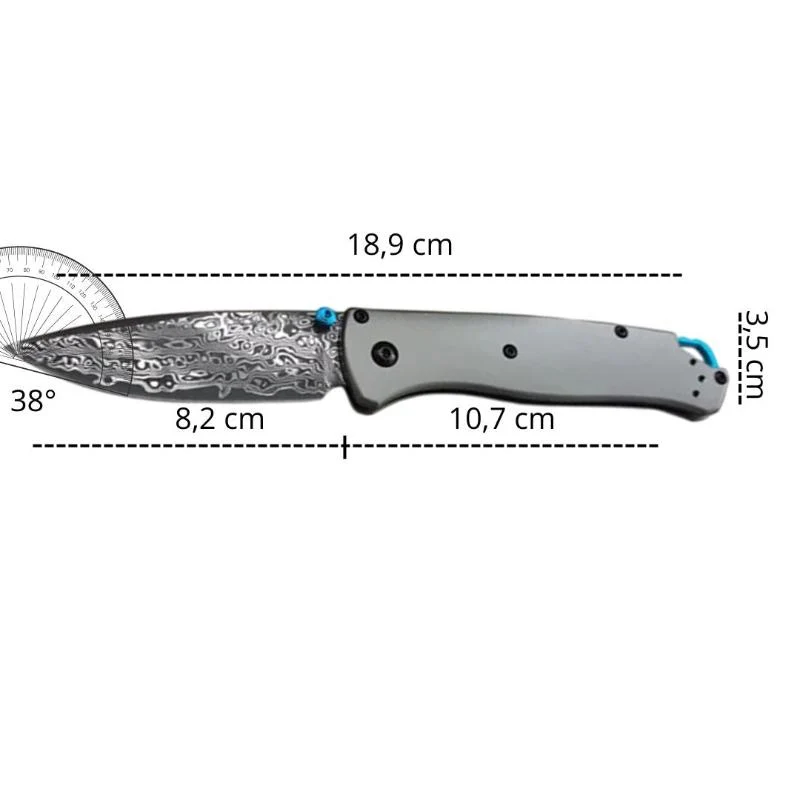 Couteau Pliant Damas Haut de Gamme