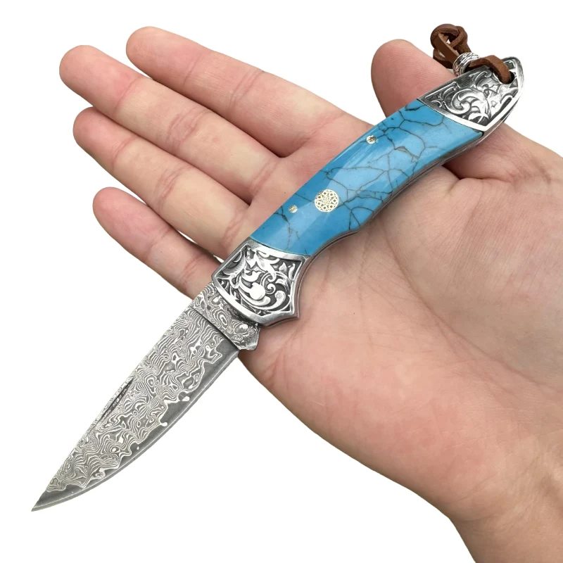 Couteau Pliant Damas Tomo