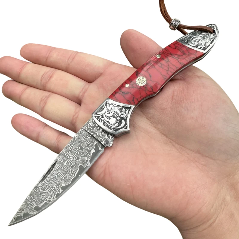 Couteau Pliant Damas Tomo