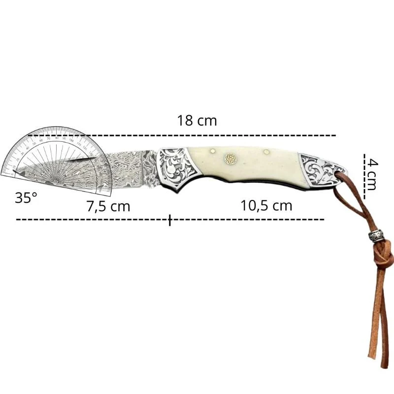 Couteau Pliant Damas Tomo