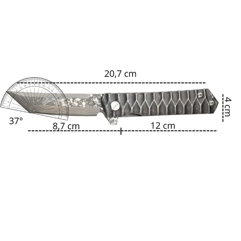 Couteau Tanto Pliant Japonais Damas