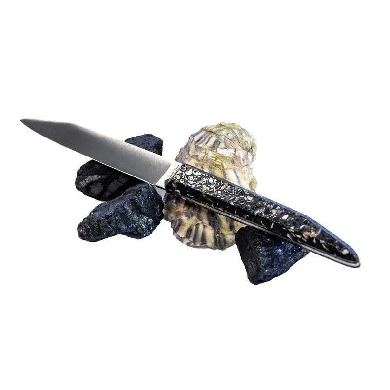 Mélange de charbon et de coquilles d'huitres