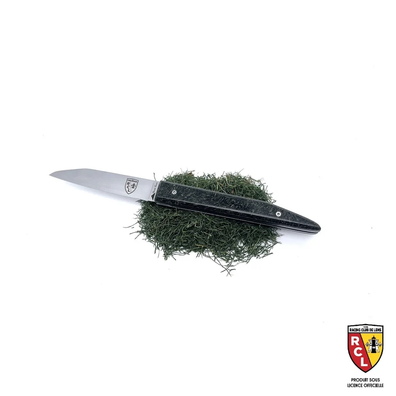 Couteau pliant RC LENS avec son manche en pelouse du stade Bollaert-Delelis 2024-2025 (SOUS LICENCE OFFICIELLE)