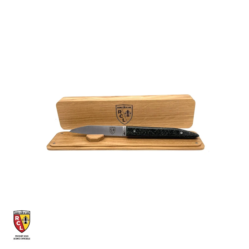 Couteau pliant RC LENS avec son manche en pelouse du stade Bollaert-Delelis 2024-2025 (SOUS LICENCE OFFICIELLE)