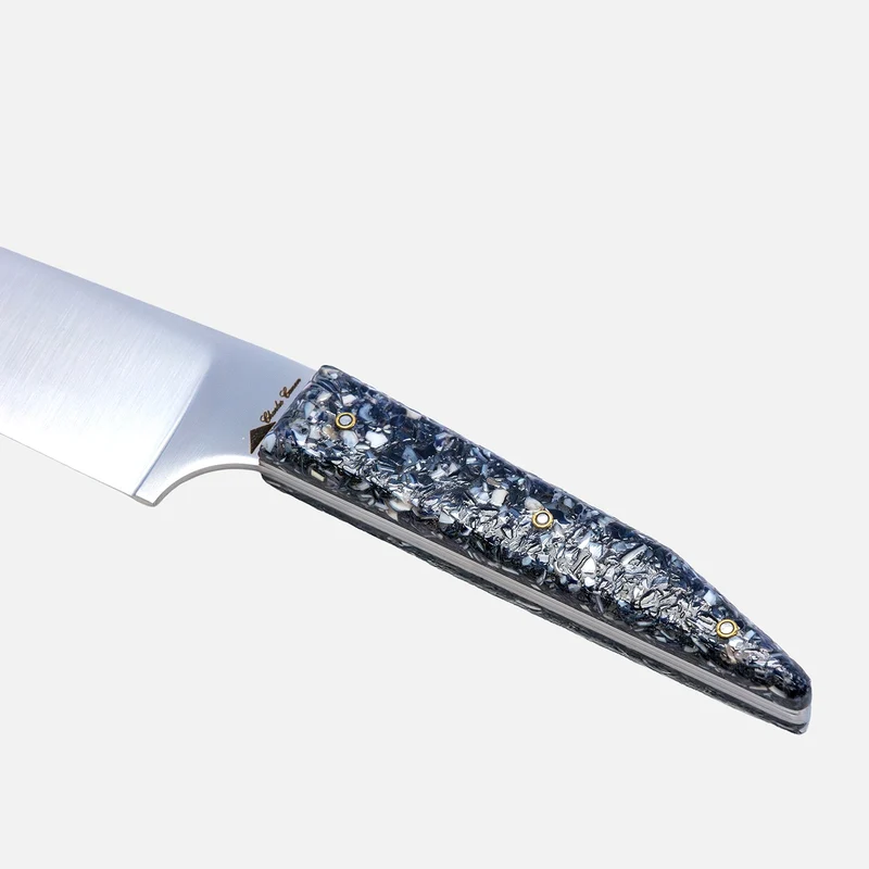 Couteau du chef manche en coquilles de moules