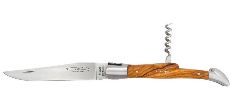 Couteau Laguiole Tire Bouchon Olivier TMC