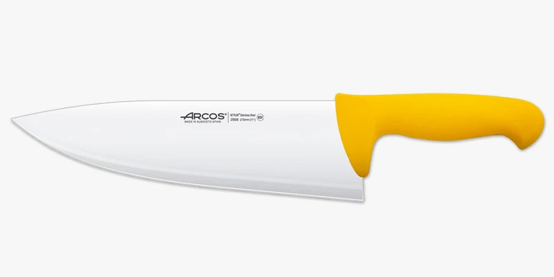 Cuchillo Carnicero color amarillo Serie 2900 275 mm