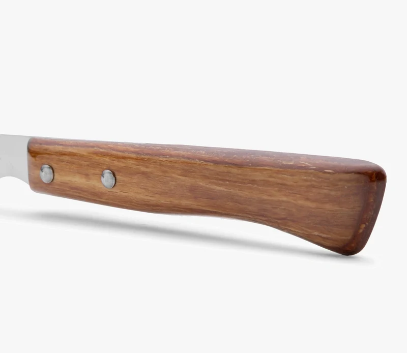 Set 4 Pzas. Cuchillo Chuletero Madera de Haya comprimida Filo Liso 110 mm