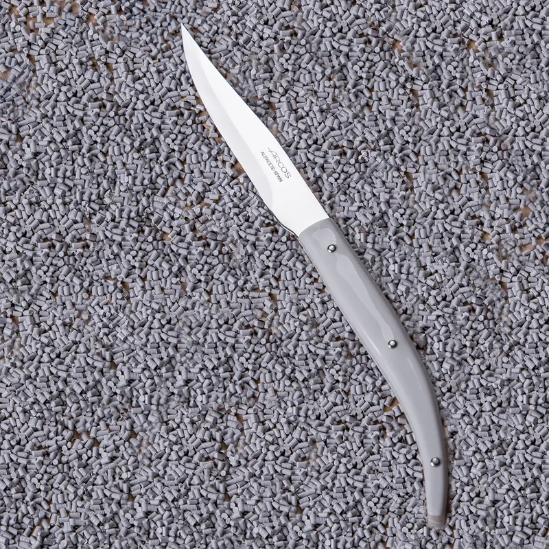 Juego 4 pzas. Cuchillo chuletero Blanco Microserrado