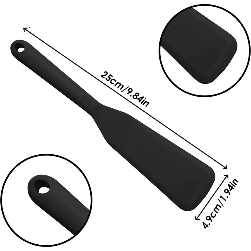 Spatule Silicone Résistante à la Chaleur pour Omelette et Crêpes