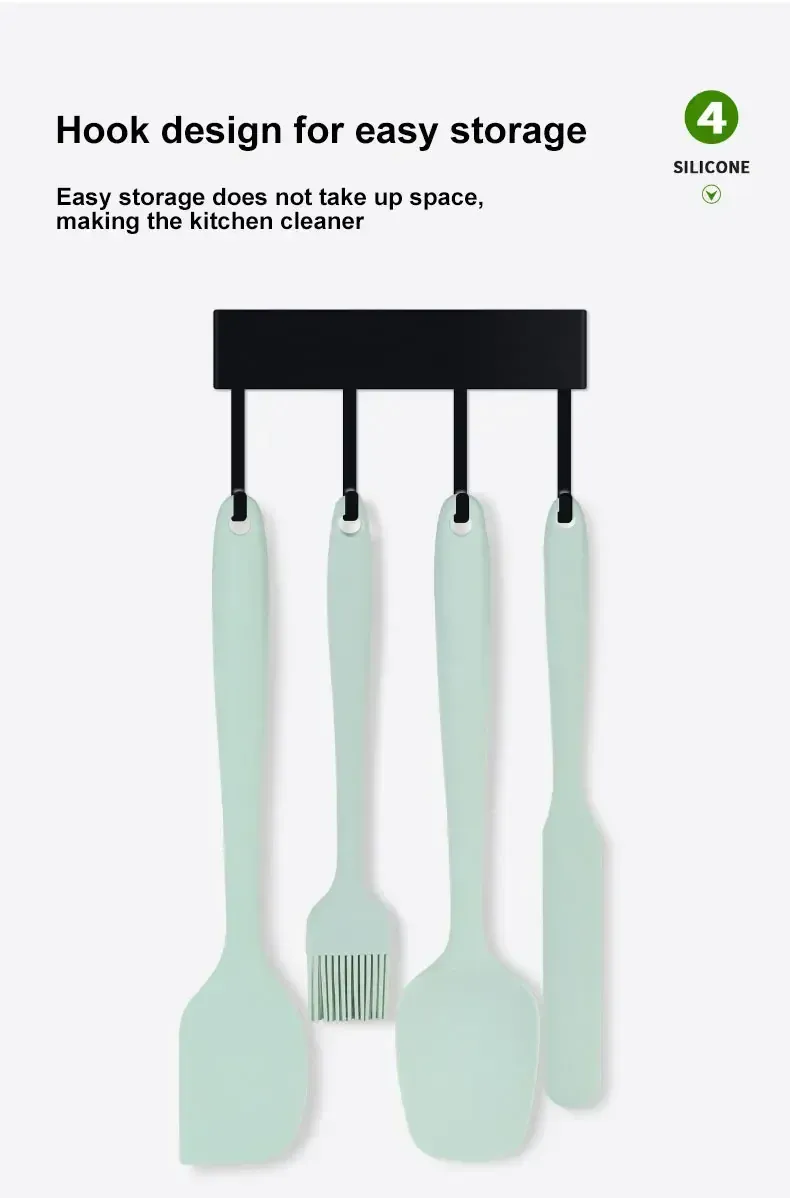 Set Ustensiles Silicone 6 pièces pour Pâtisserie | Résistants à la Chaleur