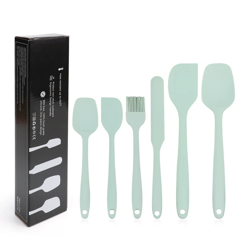 Set Ustensiles Silicone 6 pièces pour Pâtisserie | Résistants à la Chaleur