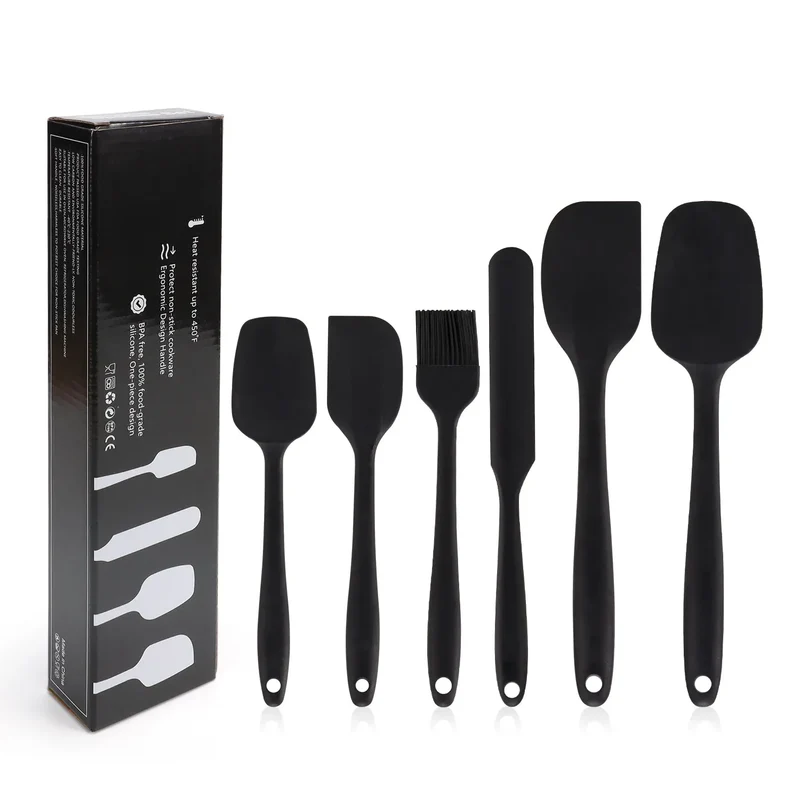 Set Ustensiles Silicone 6 pièces pour Pâtisserie | Résistants à la Chaleur